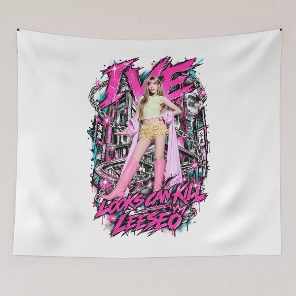 Item preview, IVE Leeseo Looks Can Kill Spatter Graphic designed and sold by Valereekmerch.
