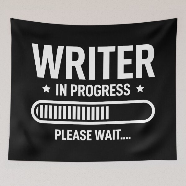 Item preview, Writer In Progress Please Wait designed and sold by RareBunny.