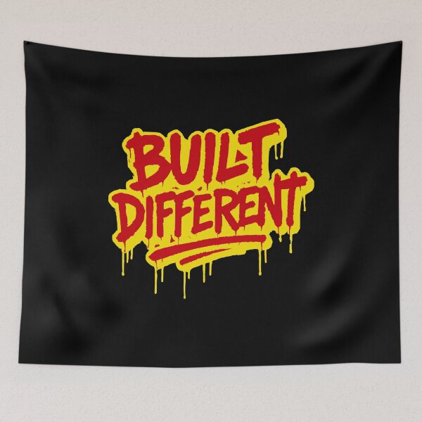 Item preview, Built Different Streetwear Motivation designed and sold by Suzyshackfelt.
