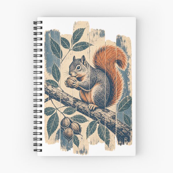 Item preview, Fox Squirrel on the Hickory Branch Wild Animal Nature Wall Art designed and sold by VisualArtsOasis.