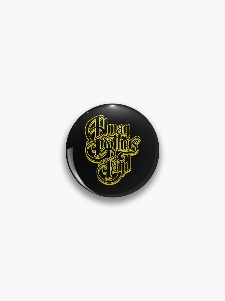 Thumbnail 1 of 3, Pin, Yellow Interlocking Cursive Script designed and sold by Modenizta.
