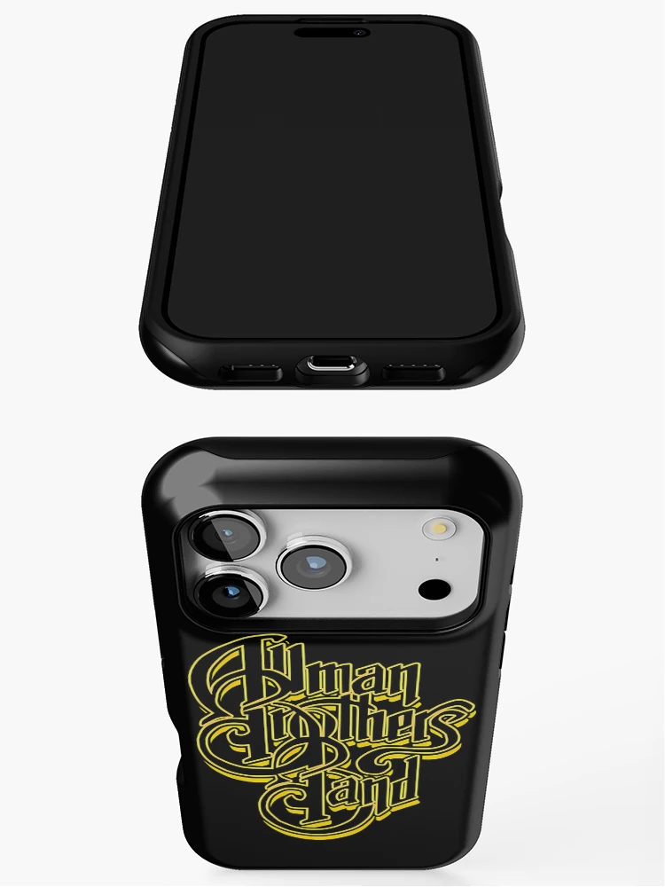 Thumbnail 3 of 4, iPhone Case, Yellow Interlocking Cursive Script designed and sold by Modenizta.