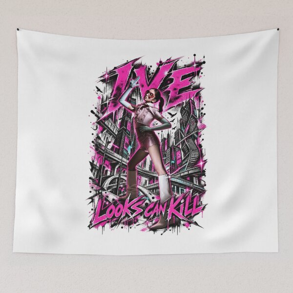 Item preview, IVE Rei Looks Can Kill Cyberpunk Visual designed and sold by Valereekmerch.