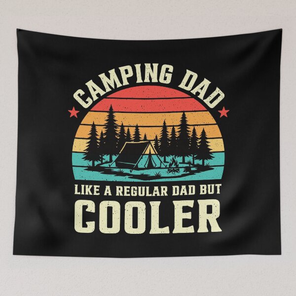 Item preview, Camping Dad Like A Regular Dad But Cooler Retro designed and sold by RareBunny.