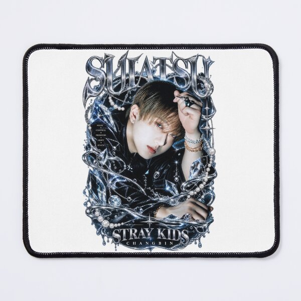 Item preview, Changbin Stray Kids Suiatsu Frozen Chrome Crystal Fan Art Design designed and sold by Valeree Store.