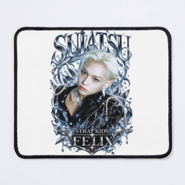 Item preview, Felix Stray Kids Suiatsu Icy Chrome Luxury Crystal Fan Art designed and sold by Valeree Store.