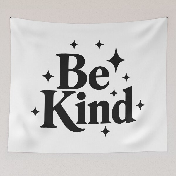Item preview, Be Kind Black Retro Typography Positive Quote Design designed and sold by FemmePod.