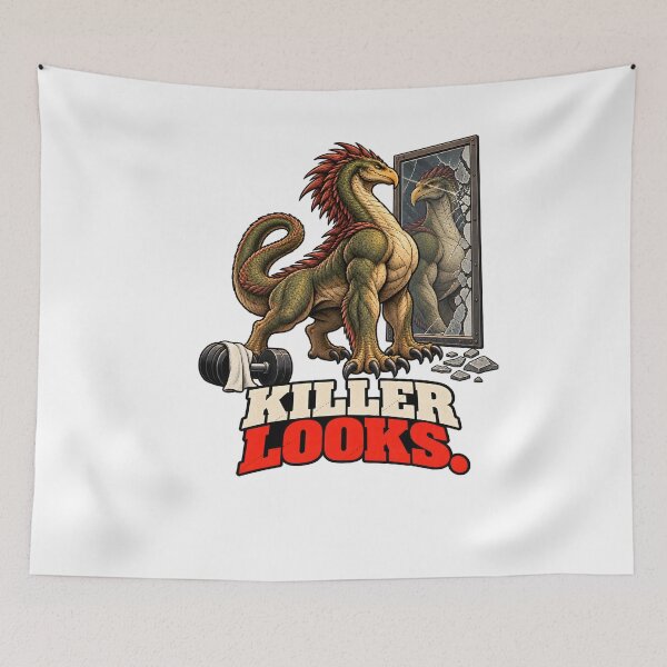 Item preview, Funny Gym Poster – Basilisk Killer Looks Humorous Gym Wall Art Digital Download designed and sold by CleverRaccoon.