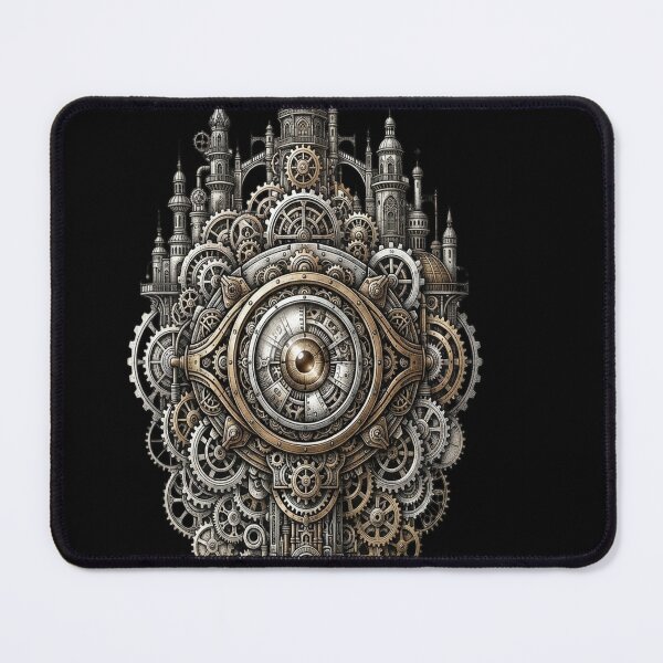 Item preview, Large Intricate Clockwork Eye with Pyramid and Buildings designed and sold by ewellwarntzw.