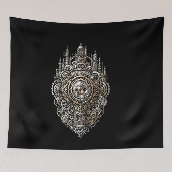 Item preview, Large Intricate Clockwork Eye with Pyramid and Buildings designed and sold by ewellwarntzw.