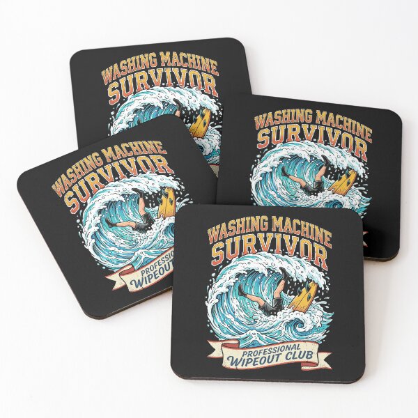 Item preview, Washing Machine Survivor – Professional Wipeout Club Funny Surfing Wave Humor Vintage Art designed and sold by Luminari Creations.