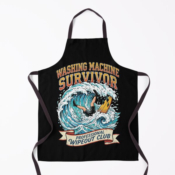 Item preview, Washing Machine Survivor – Professional Wipeout Club Funny Surfing Wave Humor Vintage Art designed and sold by Luminari Creations.