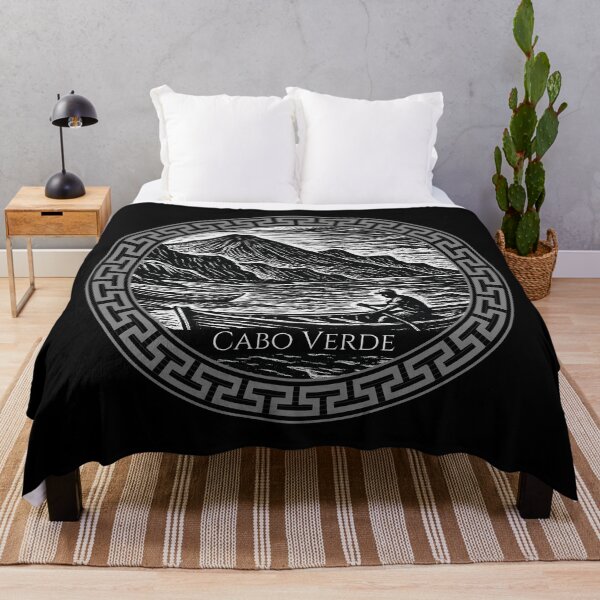 Item preview, Cabo Verde Vintage Woodcut Art designed and sold by Thistle-TShop.