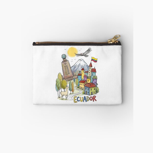 Item preview, Ecuador Travel Illustration with Andean Wildlife designed and sold by EdwinkOne.