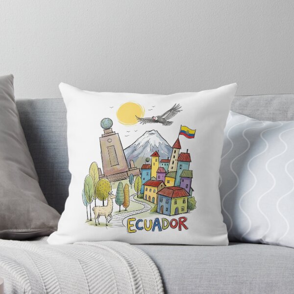 Item preview, Ecuador Travel Illustration with Andean Wildlife designed and sold by EdwinkOne.