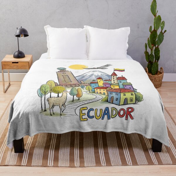 Item preview, Ecuador Travel Illustration with Andean Wildlife designed and sold by EdwinkOne.