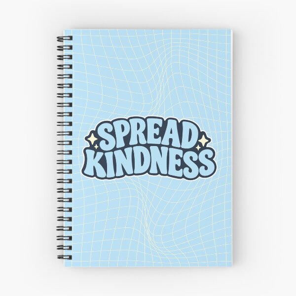 Item preview, Spread Kindness Blue Groovy Retro Typography Positive Quote designed and sold by FemmePod.