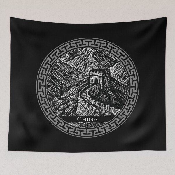 Item preview, China Vintage Woodcut Art designed and sold by Thistle-TShop.