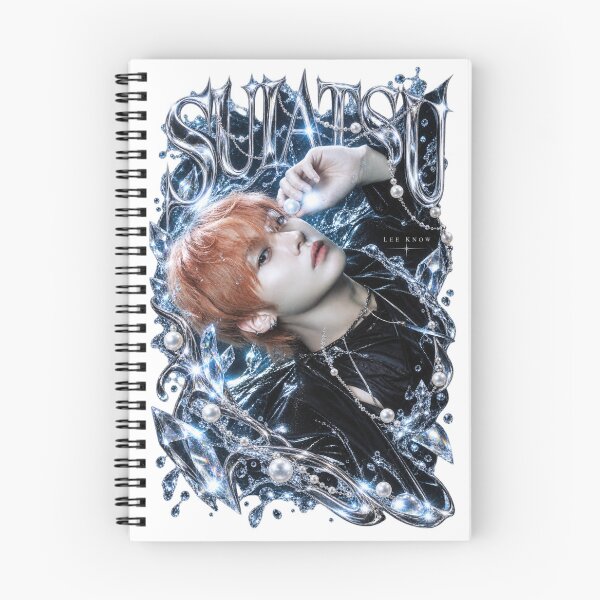 Item preview, Lee Know Stray Kids Suiatsu Icy Chrome Crystal Fantasy Fan Art designed and sold by Valeree Store.