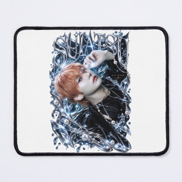 Item preview, Lee Know Stray Kids Suiatsu Icy Chrome Crystal Fantasy Fan Art designed and sold by Valeree Store.