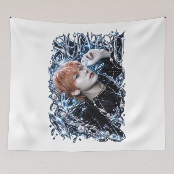 Item preview, Lee Know Stray Kids Suiatsu Icy Chrome Crystal Fantasy Fan Art designed and sold by Valeree Store.