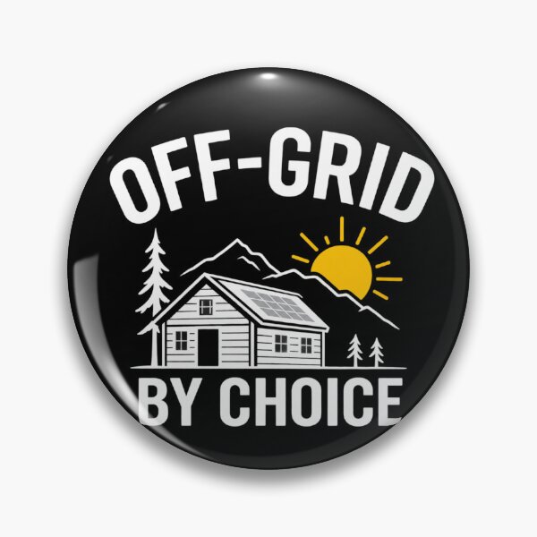 Item preview, Off-Grid by Choice — Solar Cabin & Mountain Design designed and sold by UrsaOasis.