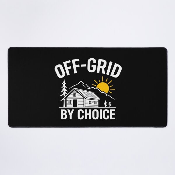 Item preview, Off-Grid by Choice — Solar Cabin & Mountain Design designed and sold by UrsaOasis.