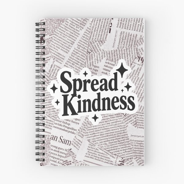Item preview, Spread Kindness Black Retro Typography Positive Quote Design designed and sold by FemmePod.