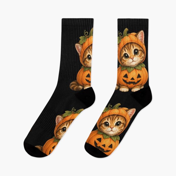 Item preview, cat dressed as a pumpkin designed and sold by PasoaPaso2025.