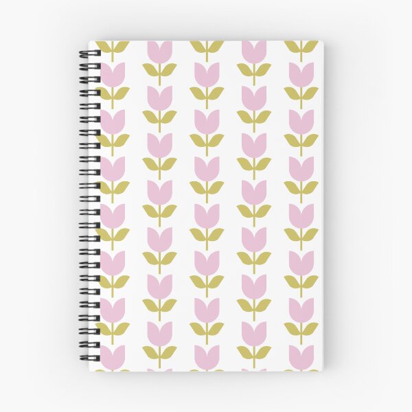 Item preview, Scandinavian Pink and Olive Tulip Seamless Pattern – Minimalist Mid Century Floral Purple Floral designed and sold by BobaBunny76.