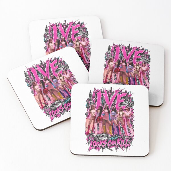Item preview, IVE Group Looks Can Kill Pink Graphic designed and sold by Valereekmerch.