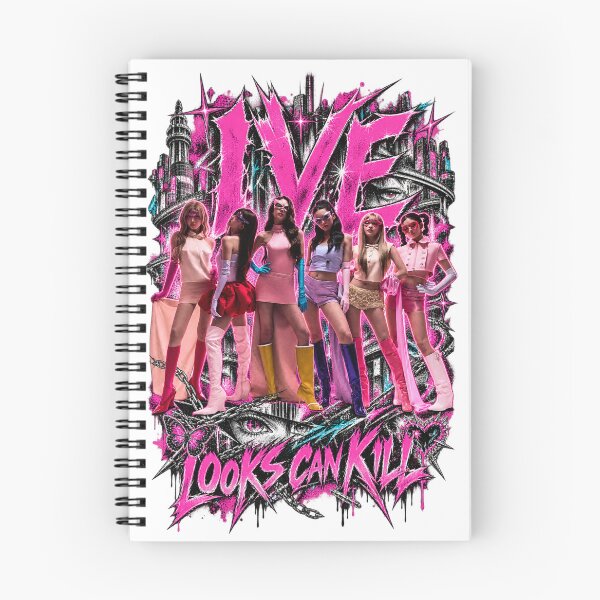 Item preview, IVE Group Looks Can Kill Pink Graphic designed and sold by Valereekmerch.