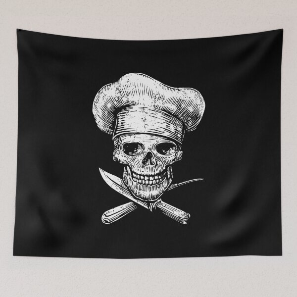 Item preview, Chef Skull Culianry gangster - Funny Cooking BBQ Grilling Gift designed and sold by aryamahezza.
