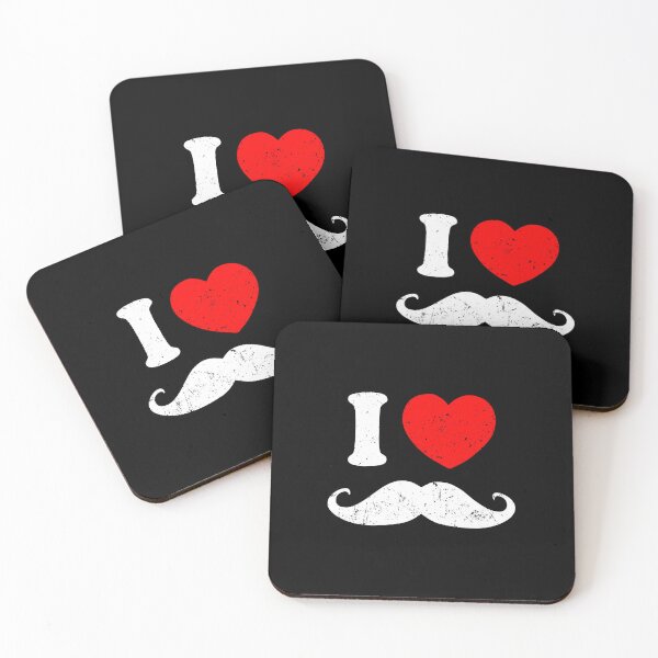 Item preview, I Love Mustache - Mustache Lover Funny Joke designed and sold by aryamahezza.