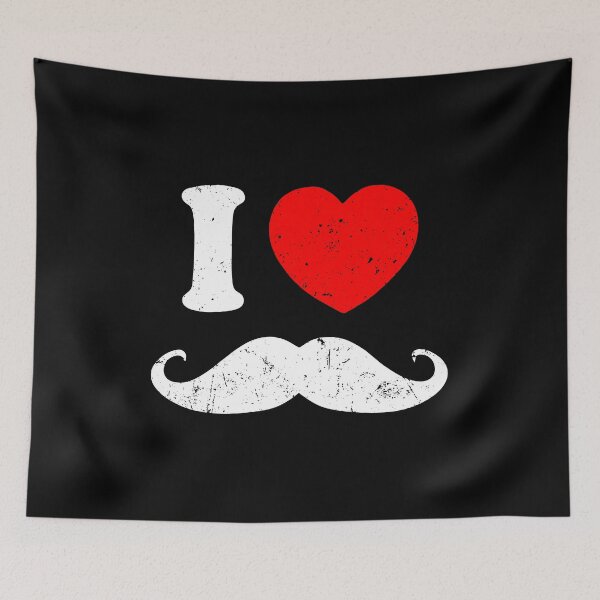 Item preview, I Love Mustache - Mustache Lover Funny Joke designed and sold by aryamahezza.