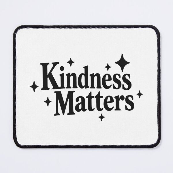 Item preview, Kindness Matters Black Retro Typography Positive Quote Design designed and sold by FemmePod.