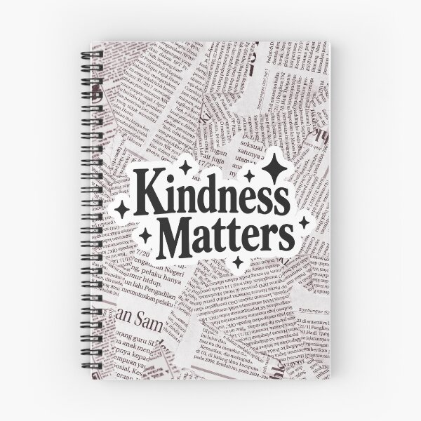 Item preview, Kindness Matters Black Retro Typography Positive Quote Design designed and sold by FemmePod.