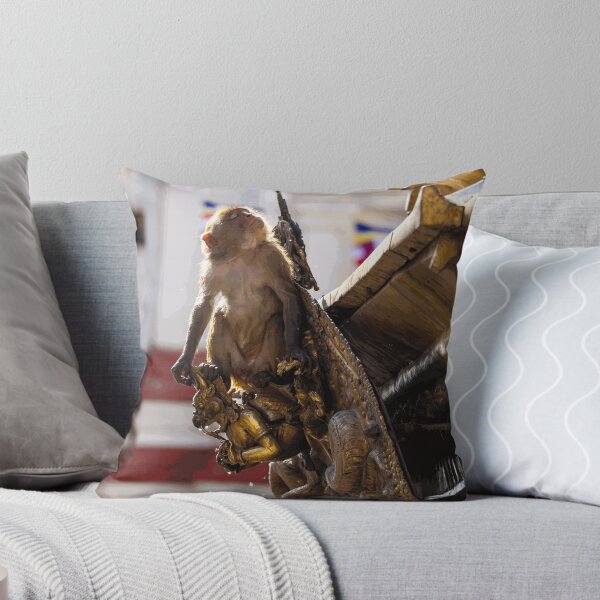 Item preview, Young Monkey Resting on Temple designed and sold by SilvanMeier.