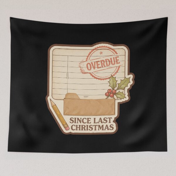Item preview, Overdue Since Last Christmas - Retro Library designed and sold by TheCalmEdit.