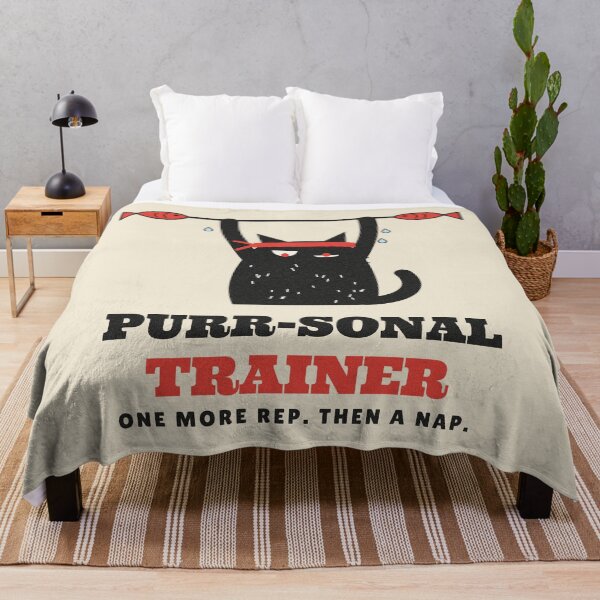 Item preview, Purr-sonal Trainer Funny Gym Cat designed and sold by somebasic.
