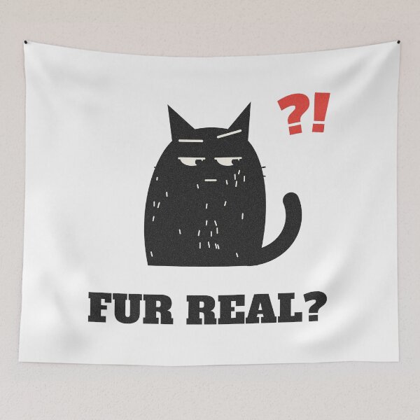 Item preview, Fur Real Side Eye Black Cat designed and sold by somebasic.