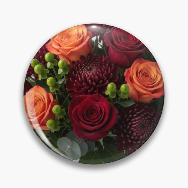 Item preview, Autumn Elegance - Rose and Chrysanthemum Floral Arrangement designed and sold by nhk999.