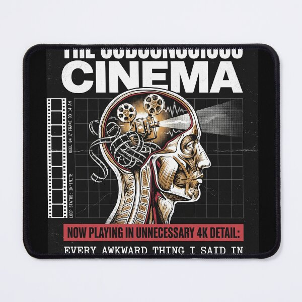 Item preview, The Subconscious Cinema 3 AM Overthinker Director's Cut Retro Film Aesthetic designed and sold by Mircea786.