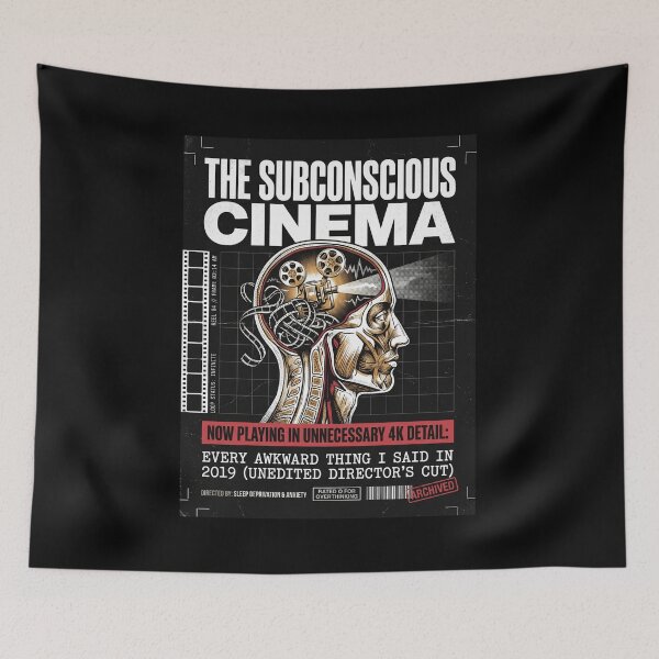 Item preview, The Subconscious Cinema 3 AM Overthinker Director's Cut Retro Film Aesthetic designed and sold by Mircea786.