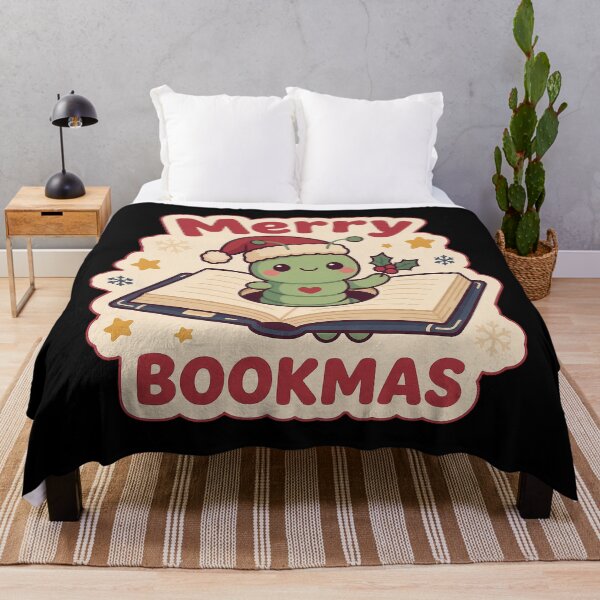Item preview, Merry Bookmas - Cute Bookworm Christmas Art designed and sold by TheCalmEdit.
