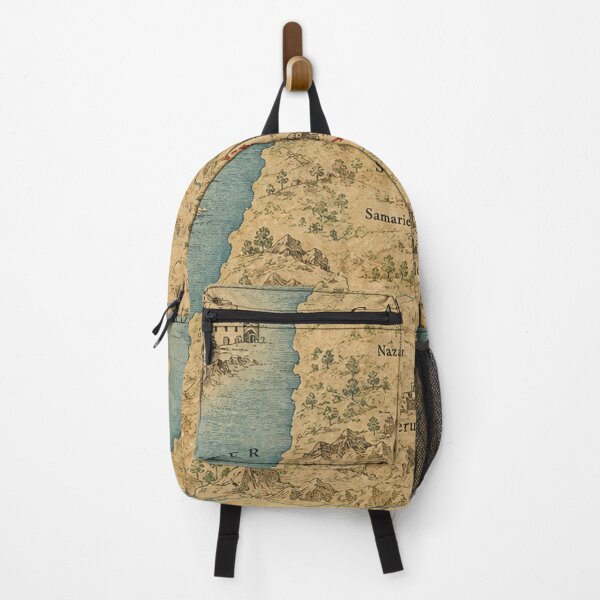 Item preview, Jesus Trail Map Pilgrim Route Nazareth Jerusalem Bible Vintage Hiking Map designed and sold by Mauswohn.
