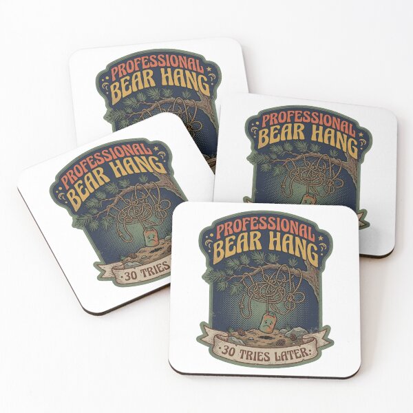 Item preview, Professional Bear Hang 30 Tries Later – Funny Backcountry Camping Hiking Wilderness Humor Art designed and sold by Luminari Creations.