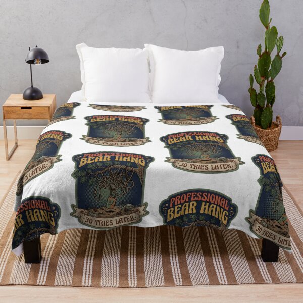 Item preview, Professional Bear Hang 30 Tries Later – Funny Backcountry Camping Hiking Wilderness Humor Art designed and sold by Luminari Creations.