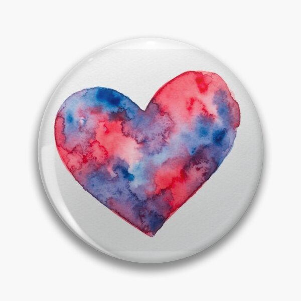 Item preview, Blue red heart on white designed and sold by aakarst.
