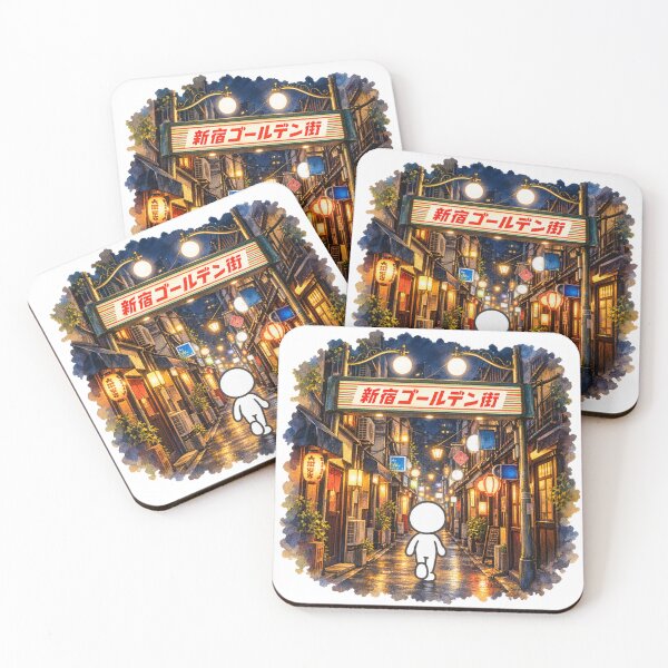 Item preview, Shinjuku Golden Gai Tokyo Nightlife - Retro Alleyway Bar Hopping Pictogram designed and sold by japan-picto.